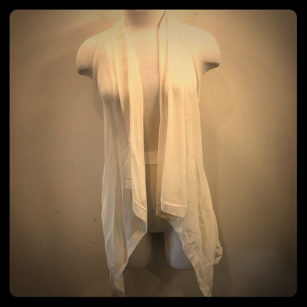 Brochu walker sheer white vest